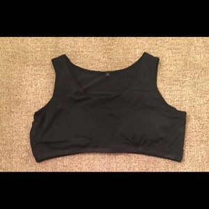 Full Support Black Swim Bra